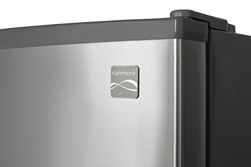 Kenmore Top-Freezer Refrigerator with Ice Maker and 21 Cubic Ft. Total Capacity, Stainless Steel